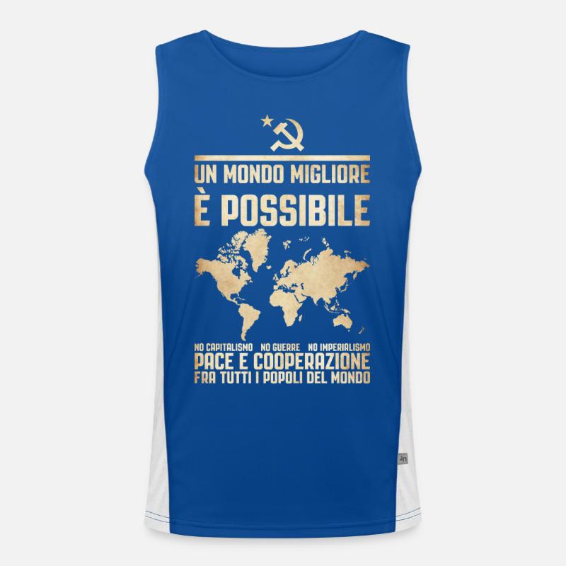 Eine bessere Welt 2 Funktionelles Kontrast-Tank Top für Männer 