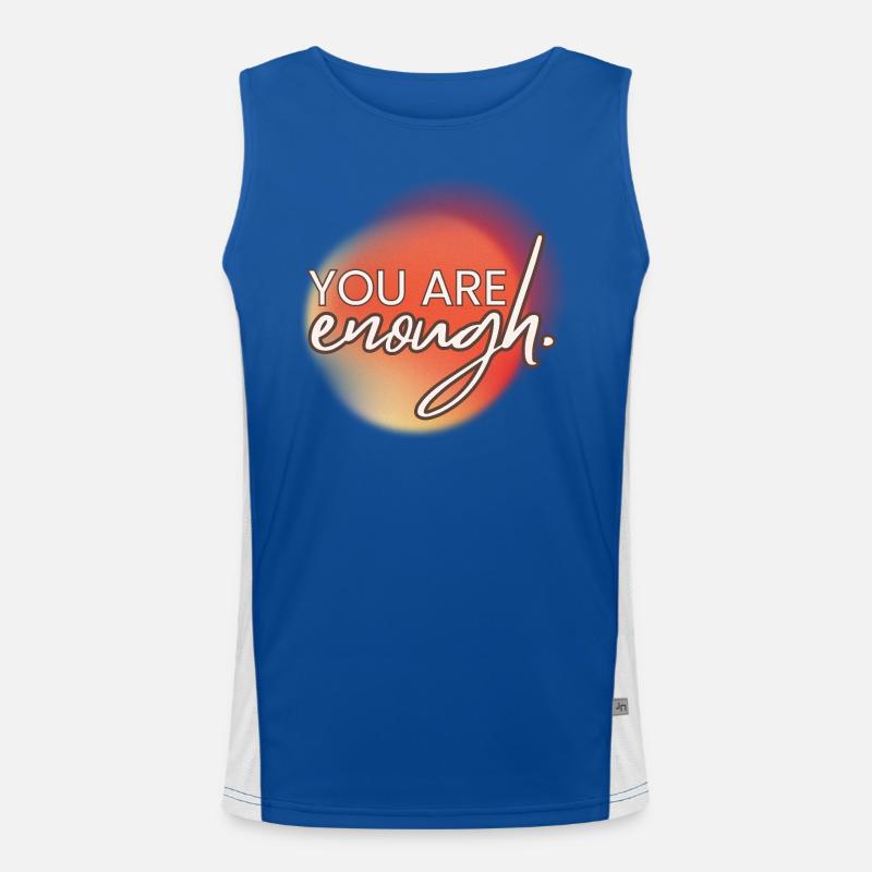 You're Enough Men's Functional Contrast Tank Top 