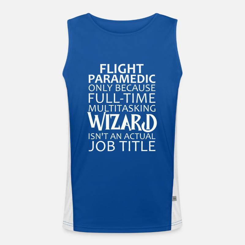 Flight Paramedic Wizard Luftrettung Funktionelles Kontrast-Tank Top für Männer 