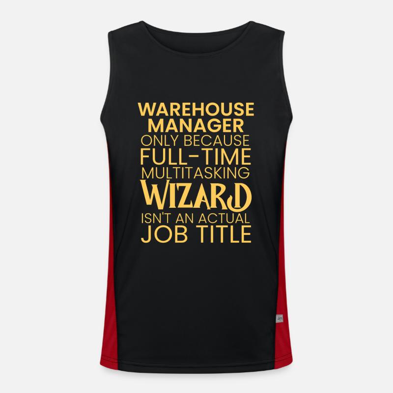 Warehouse Manager multitasking Wizard Funktionelles Kontrast-Tank Top für Männer 