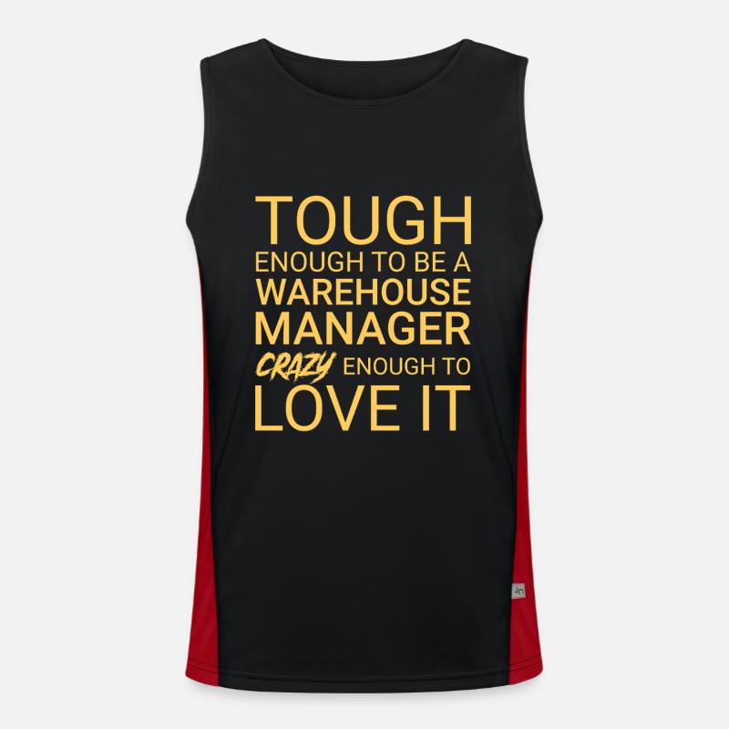 Warehouse Manager Crazy Men's Functional Contrast Tank Top 