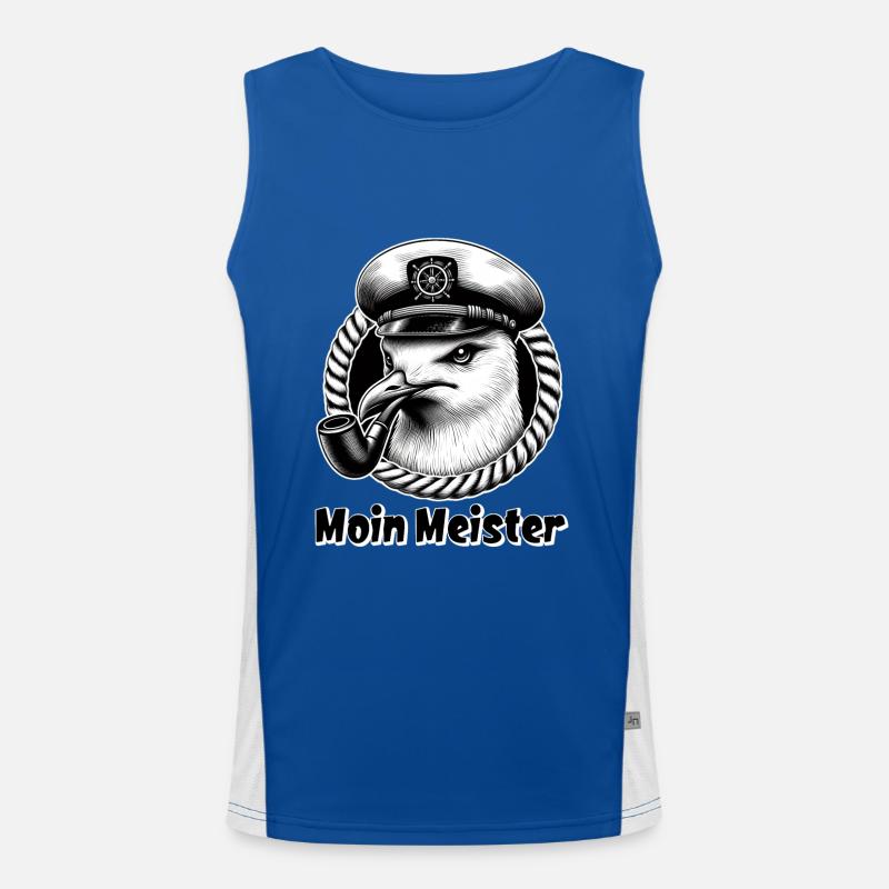 Moin Master Seagull Captain Seafaring Men's Functional Contrast Tank Top 