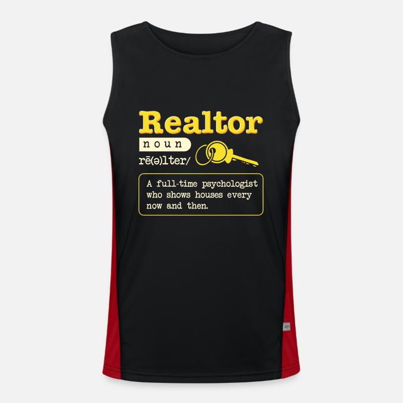 Définition de Agent immobilier Débardeur respirant contrasté Homme 