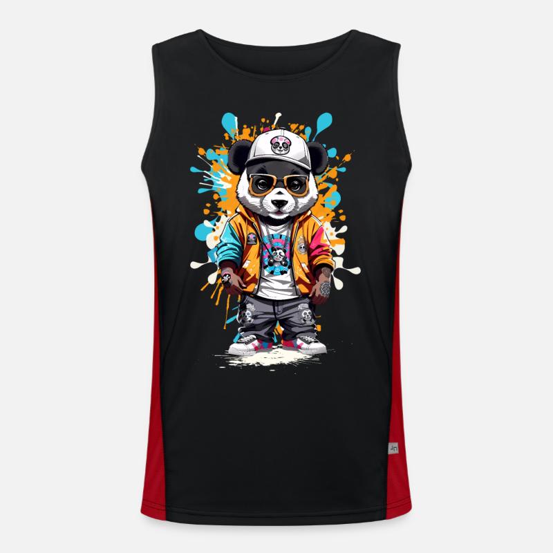 Panda Ours Débardeur respirant contrasté Homme 