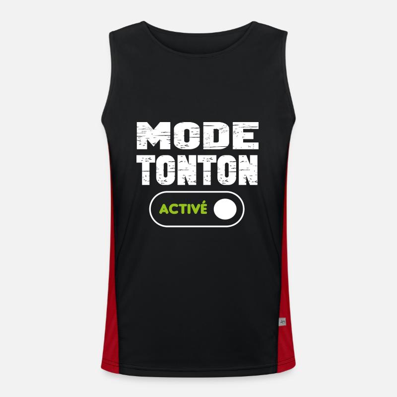 Mode tonton activé Débardeur respirant contrasté Homme 