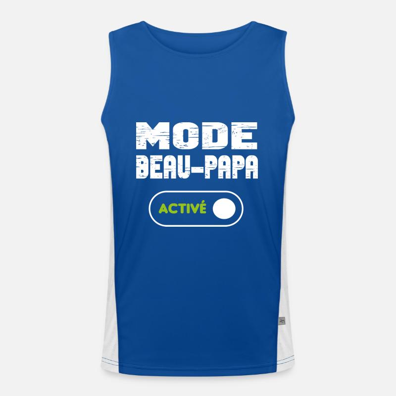 Mode beau-papa activé Débardeur respirant contrasté Homme 