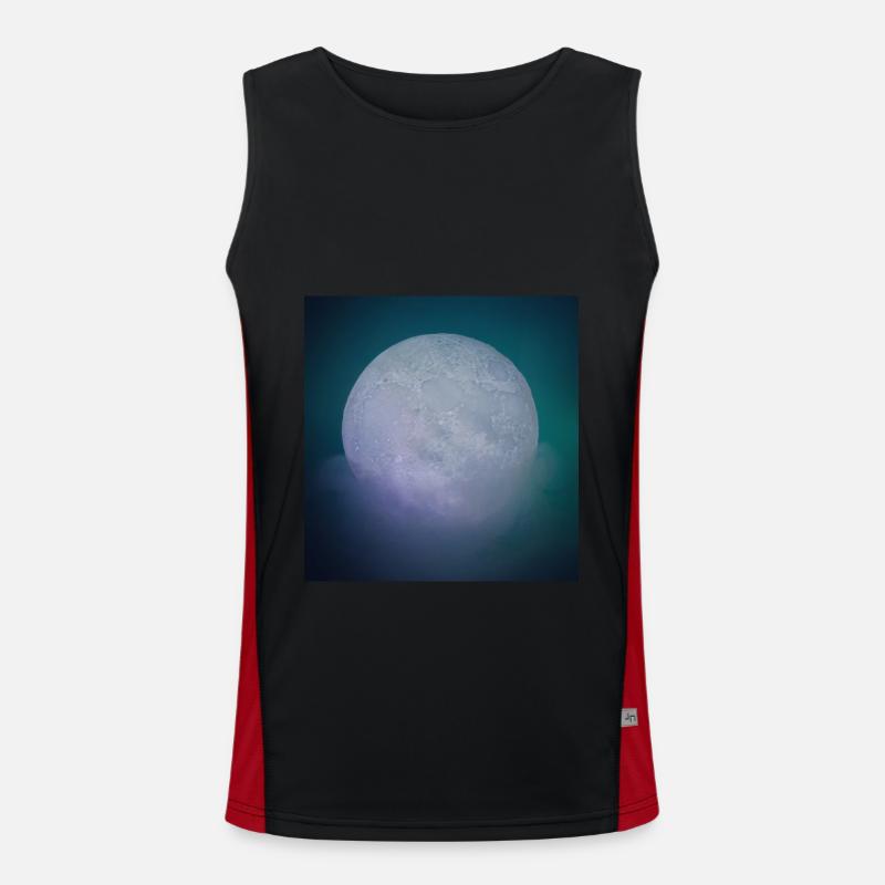 Conception de la Lune Débardeur respirant contrasté Homme 