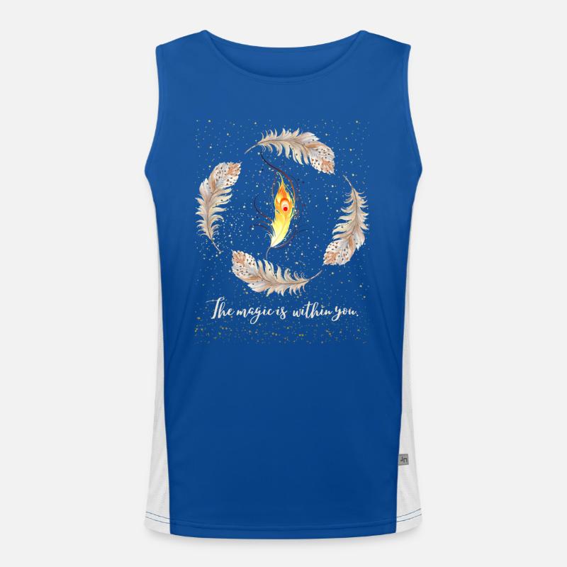 The magic is within you Funktionelles Kontrast-Tank Top für Männer 