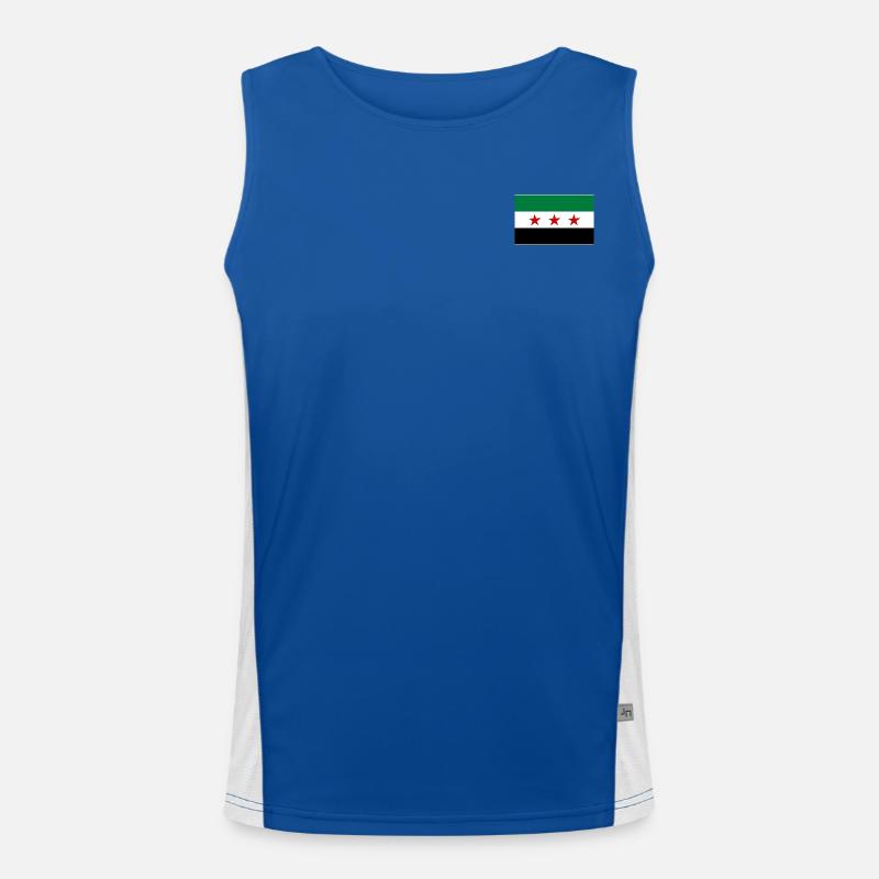 Drapeau de la Syrie Débardeur respirant contrasté Homme 