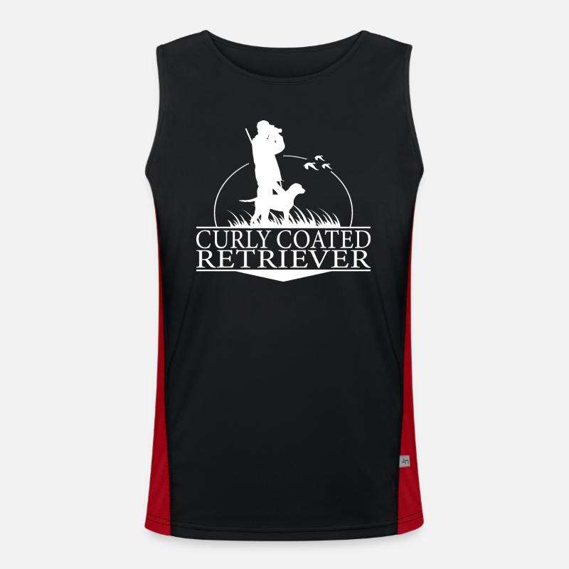 CURLY COATED RETRIEVER Jagdhunde Jagd Wilsigns Funktionelles Kontrast-Tank Top für Männer 