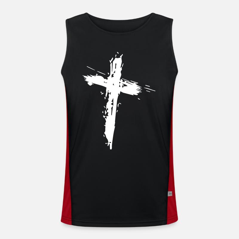 Croix éclatée Débardeur respirant contrasté Homme 