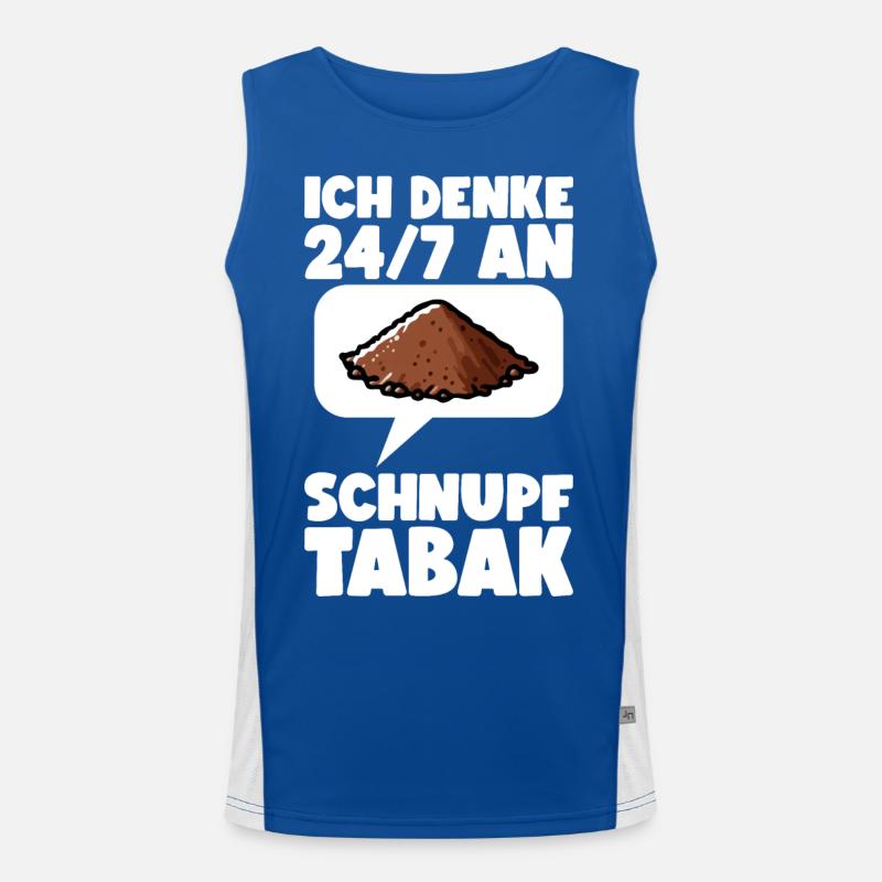 Schnupftabak Funktionelles Kontrast-Tank Top für Männer 