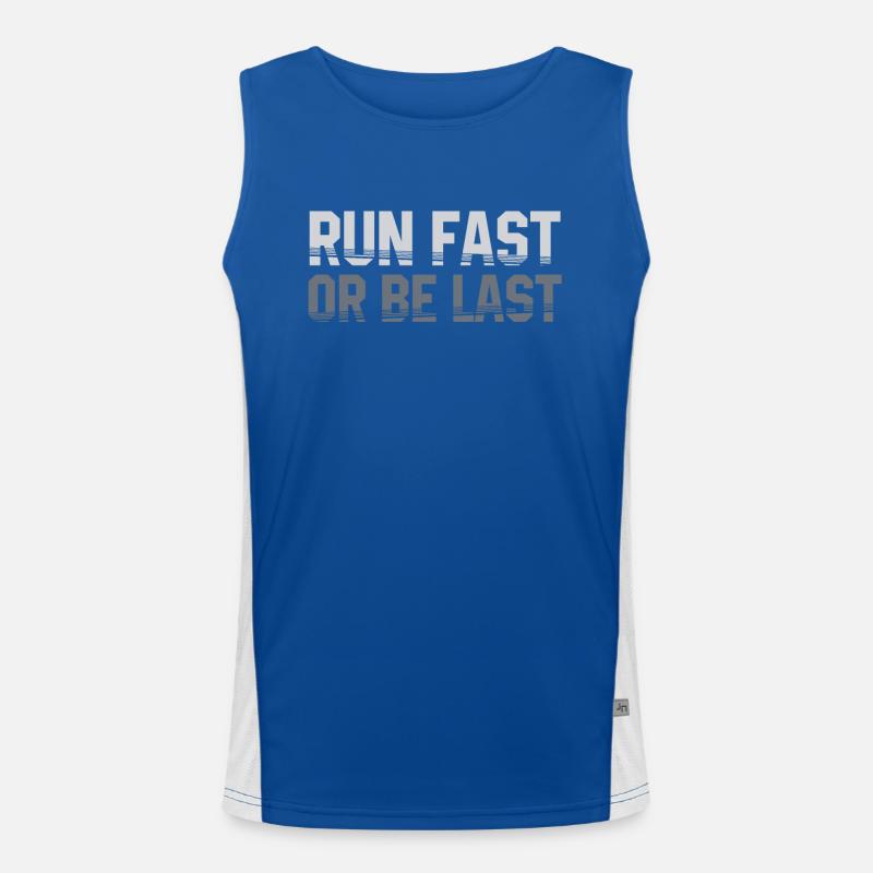 Schnell laufen oder der letzte Läufer sein Funktionelles Kontrast-Tank Top für Männer 