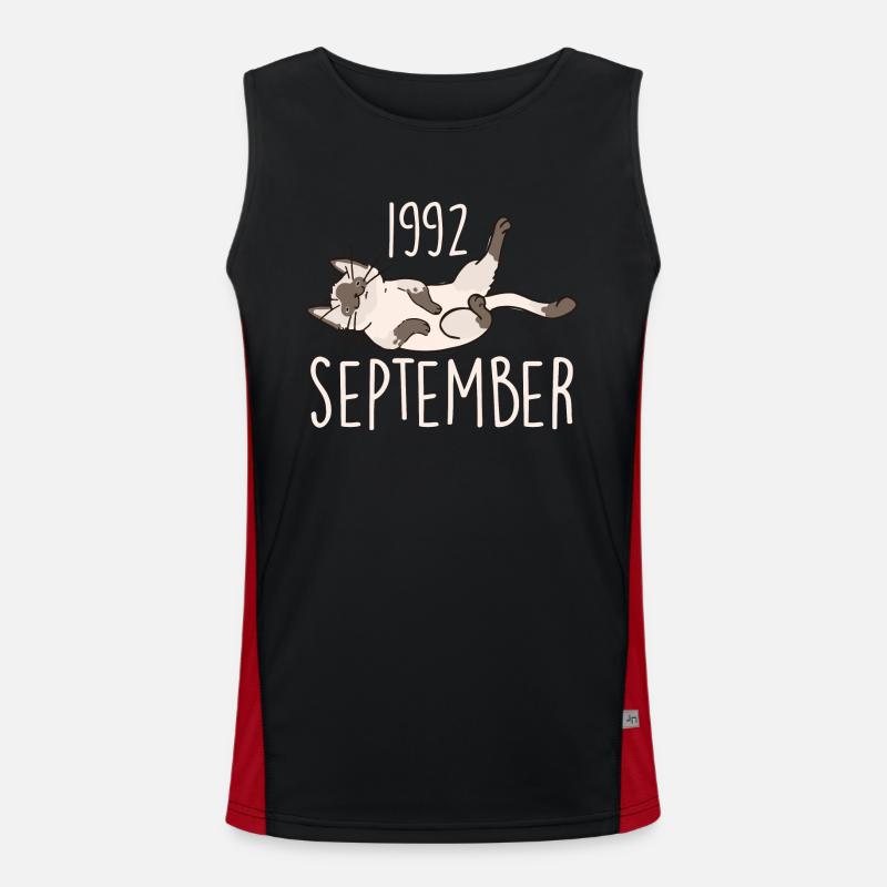 Légende Septembre 1992 Anniversaire Cadeau 1992 Débardeur respirant contrasté Homme 