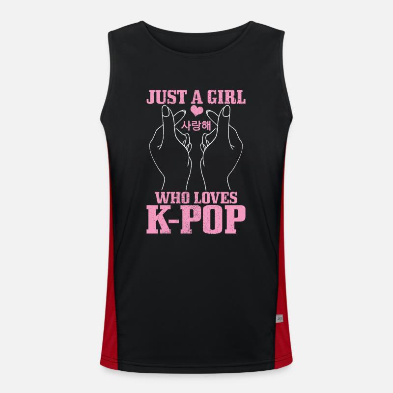 K-Pop Fan cadeau musique pop coréenne Débardeur respirant contrasté Homme 
