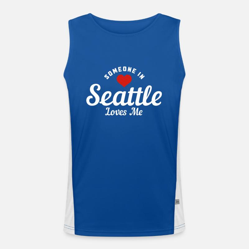 Cadeau Souvenir de Seattle Washington Débardeur respirant contrasté Homme 