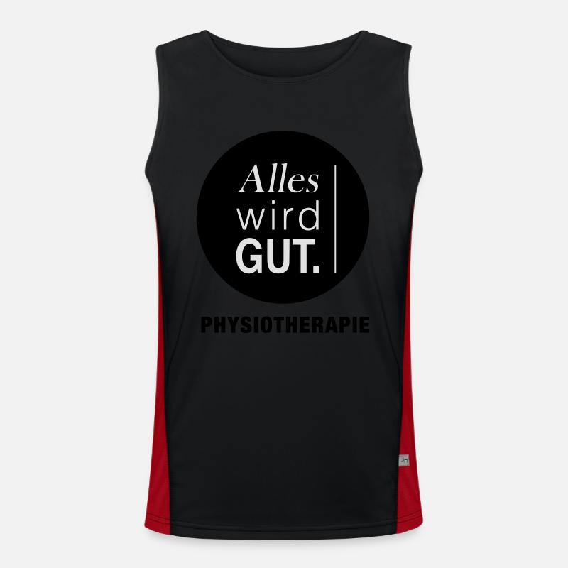 Alles wird gut Physiotherapie Funktionelles Kontrast-Tank Top für Männer 