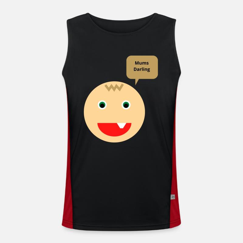 Mutterkinder aufgepasst Funktionelles Kontrast-Tank Top für Männer 