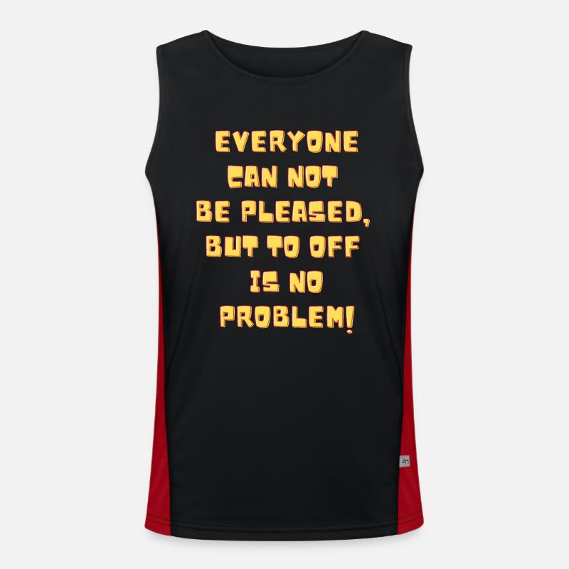 off is not a problem Men's Functional Contrast Tank Top 