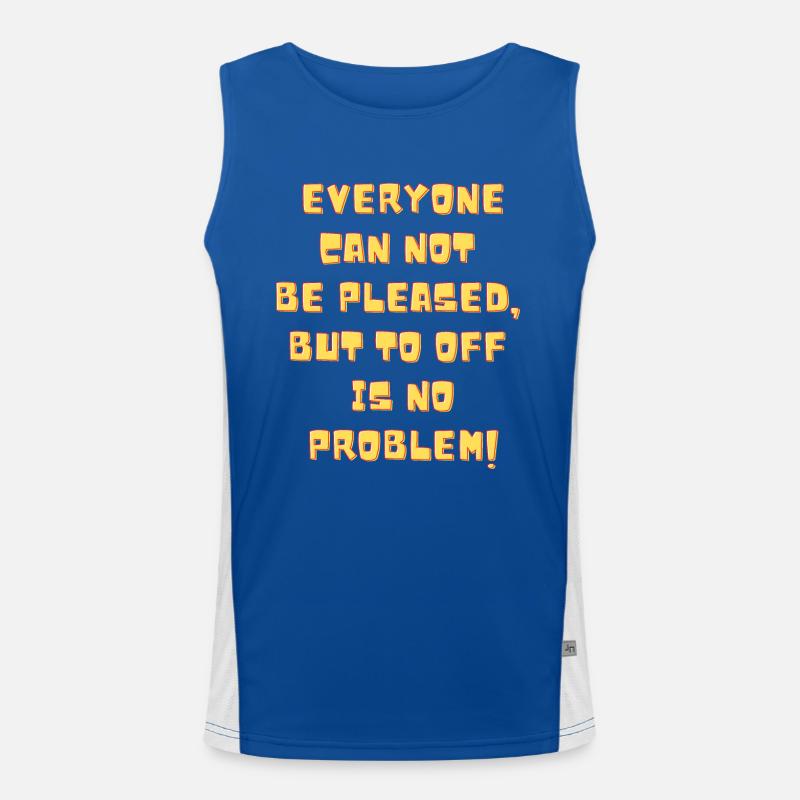 off is not a problem Men's Functional Contrast Tank Top 
