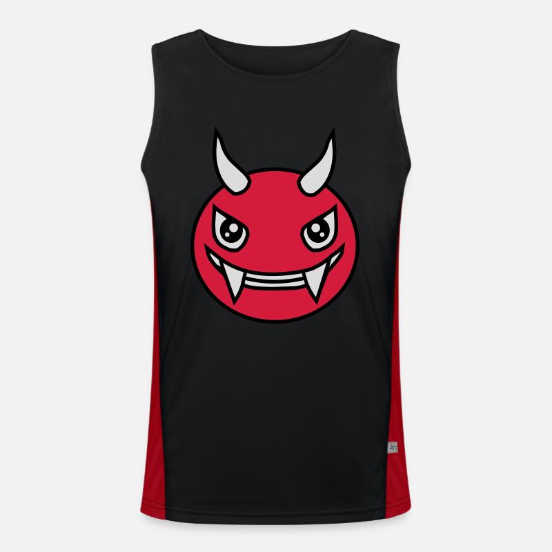 Design Face Evil Devil Débardeur respirant contrasté Homme 