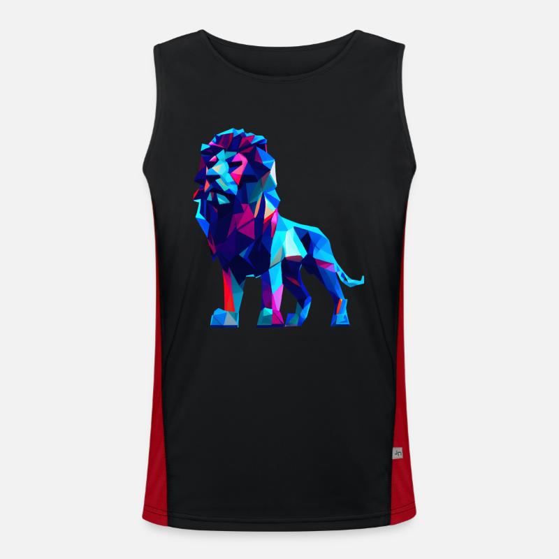 Lions polygonaux Débardeur respirant contrasté Homme 