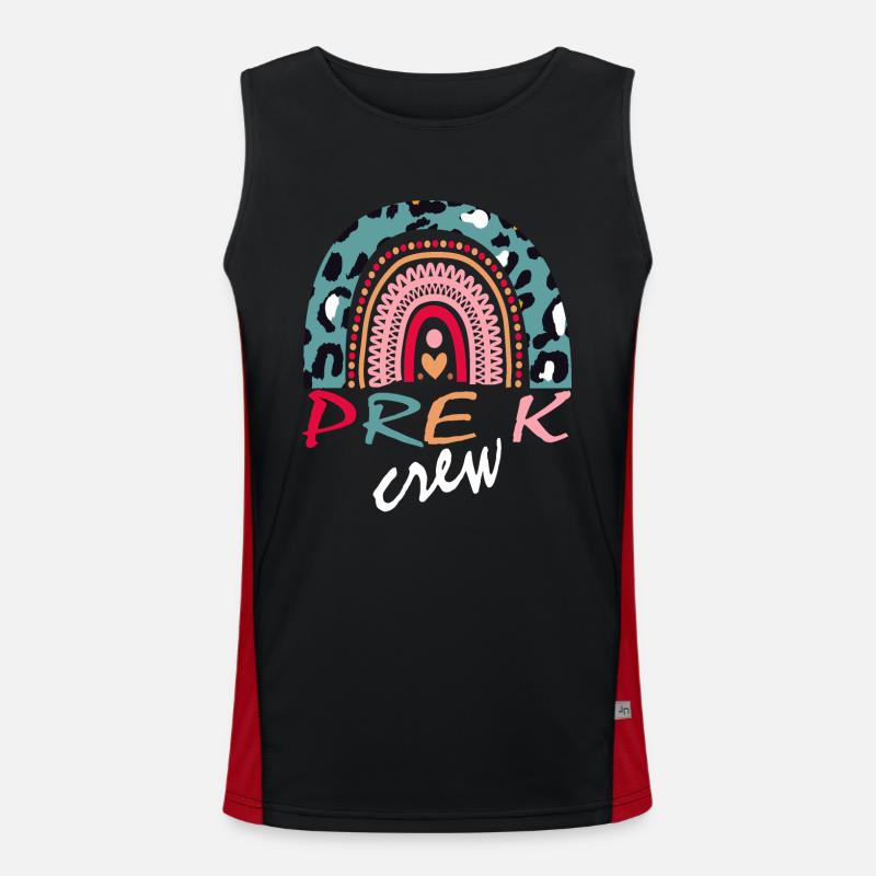 Pre K Crew-Geschenk Funktionelles Kontrast-Tank Top für Männer 