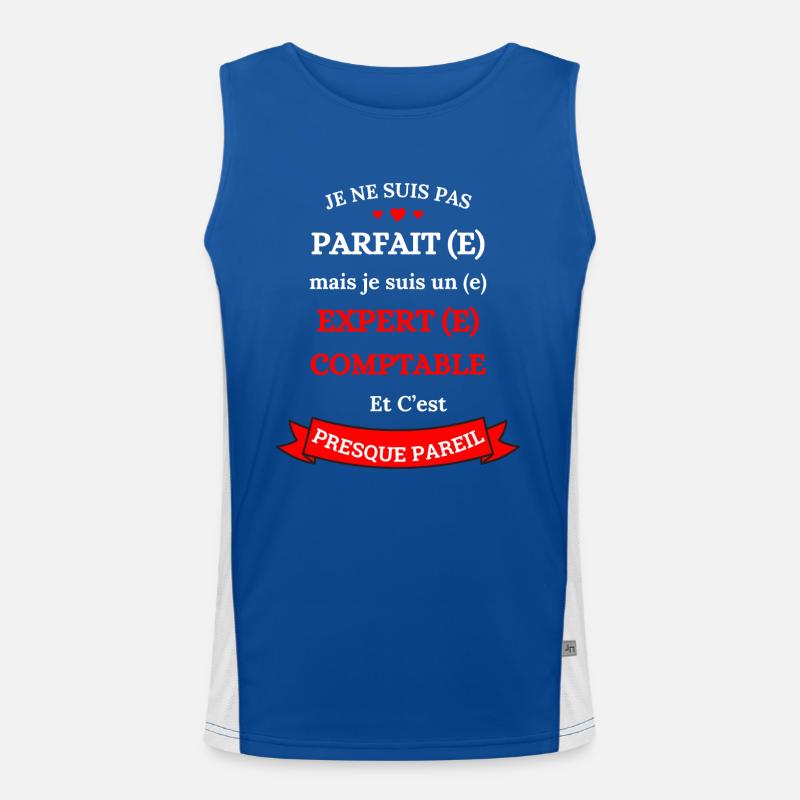PERFECT CHARTERED ACCOUNTANT Men's Functional Contrast Tank Top 