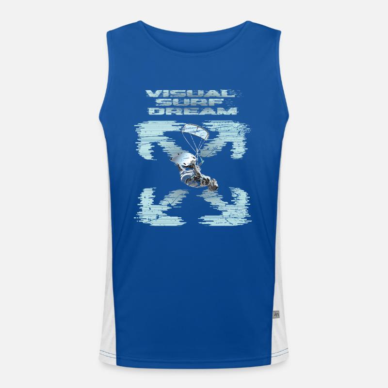 Rêve visuel de kitesurf Débardeur respirant contrasté Homme 