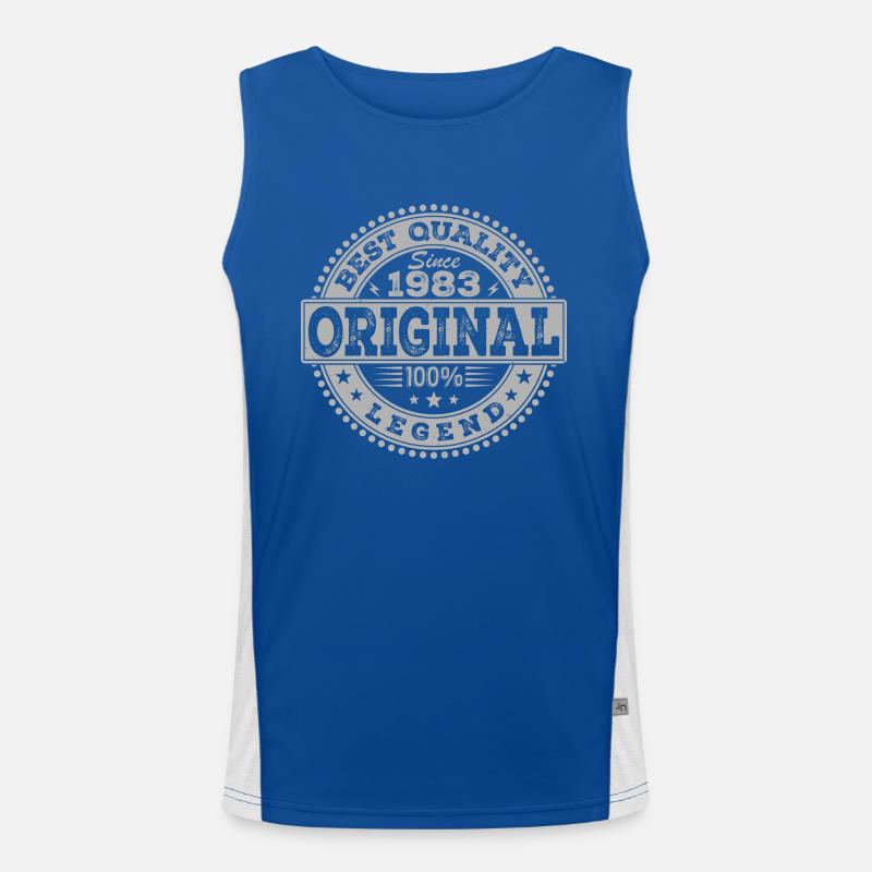 41. Geburtstag Original 1983 Vintage-Geschenk Funktionelles Kontrast-Tank Top für Männer 