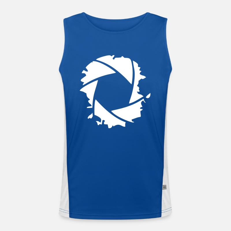 Linse Funktionelles Kontrast-Tank Top für Männer 