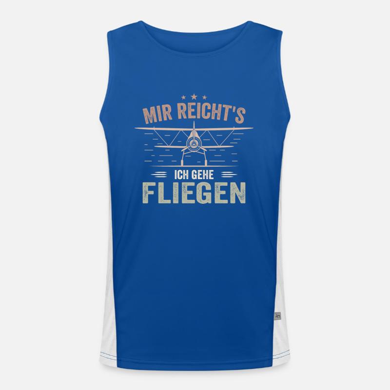 I've had enough, I'm going to fly Men's Functional Contrast Tank Top 