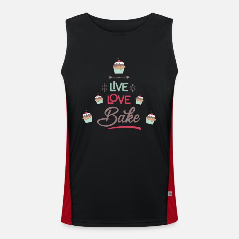 backen Funktionelles Kontrast-Tank Top für Männer 