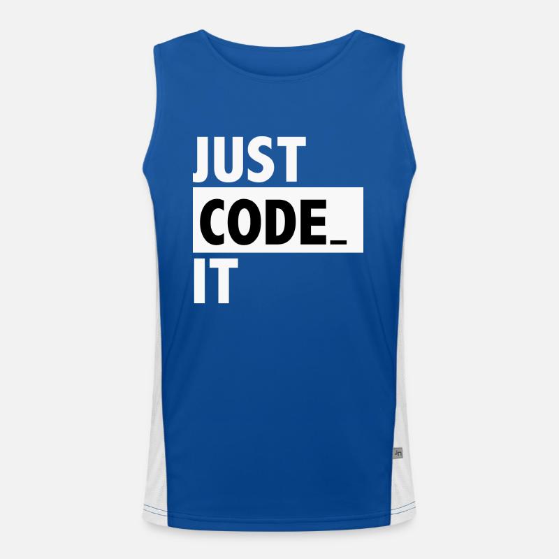 codieren es nur Funktionelles Kontrast-Tank Top für Männer 