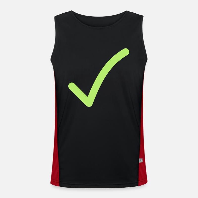 OK Okay OK Hook Checked Yeah Men's Functional Contrast Tank Top 