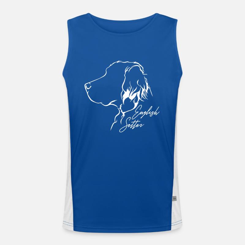 DEUTSCH SETTER Profil Chiens Chien Wilsigns Débardeur respirant contrasté Homme 
