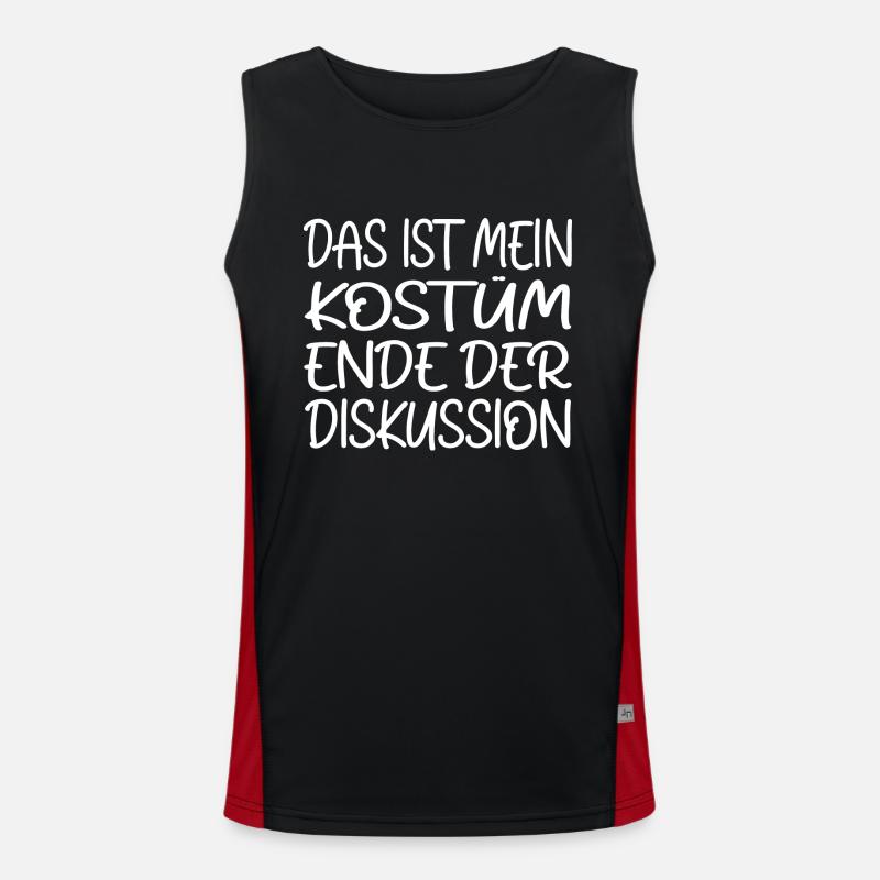 C’est mon costume Fin de la discussion Débardeur respirant contrasté Homme 