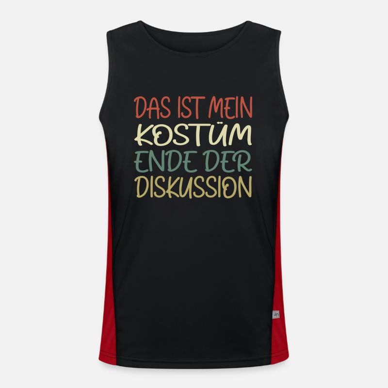 C’est mon costume Fin de la discussion Débardeur respirant contrasté Homme 