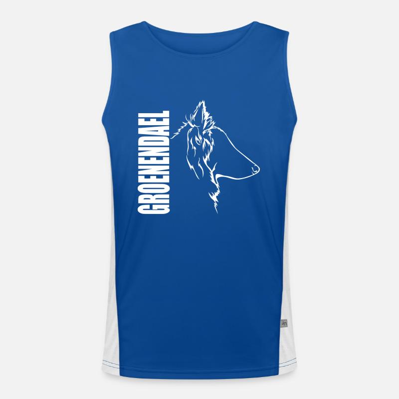 GROENENDAEL Profil Chiens Wilsigns Débardeur respirant contrasté Homme 