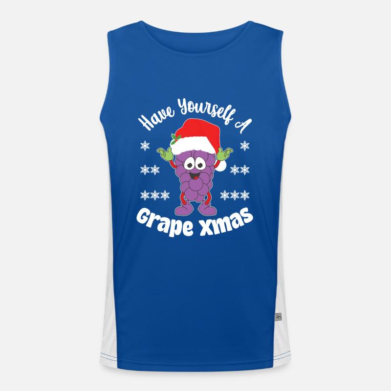 Have yourself a Grape Xmas Funktionelles Kontrast-Tank Top für Männer 