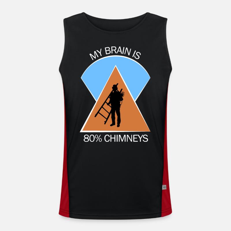 Schornsteinfeger Schlotfeger Funktionelles Kontrast-Tank Top für Männer 