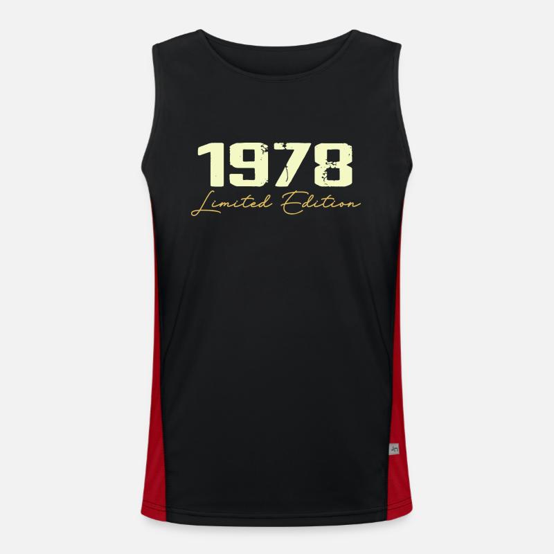 1978 Limitierte Auflage - 1978 Geburtstagsgeschenk Funktionelles Kontrast-Tank Top für Männer 