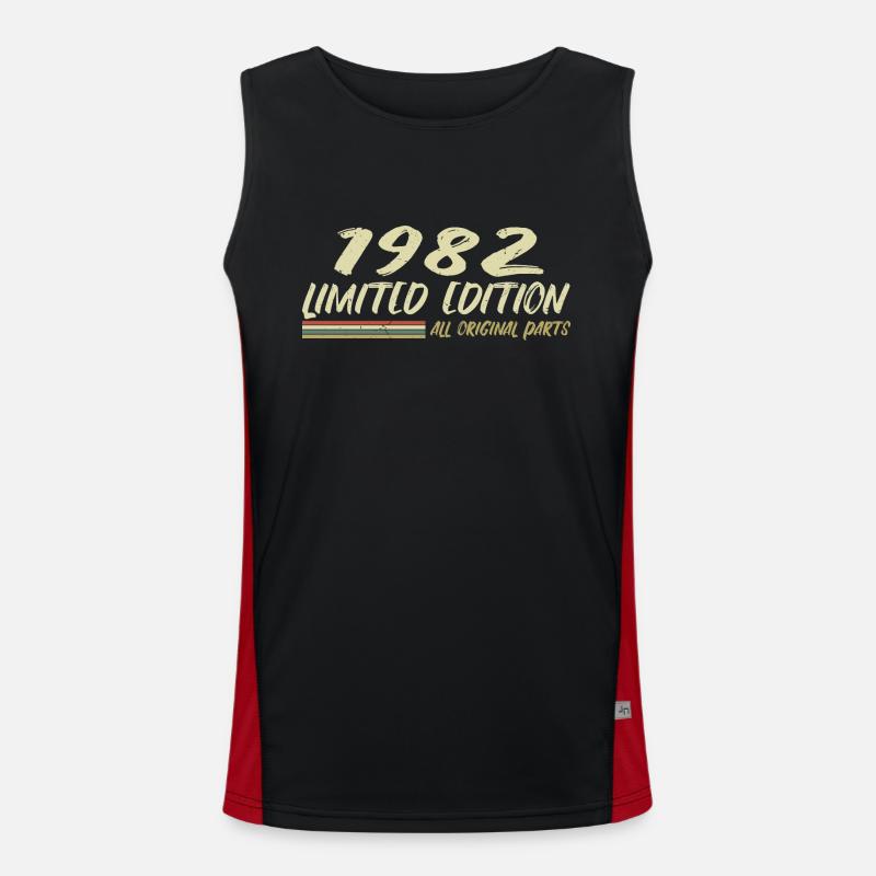 1982 Geburtstagsgeschenkidee 1982 Funktionelles Kontrast-Tank Top für Männer 