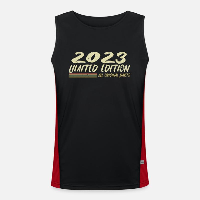 Geburtstagsgeschenk 2023 Geschenkidee 2023 Funktionelles Kontrast-Tank Top für Männer 