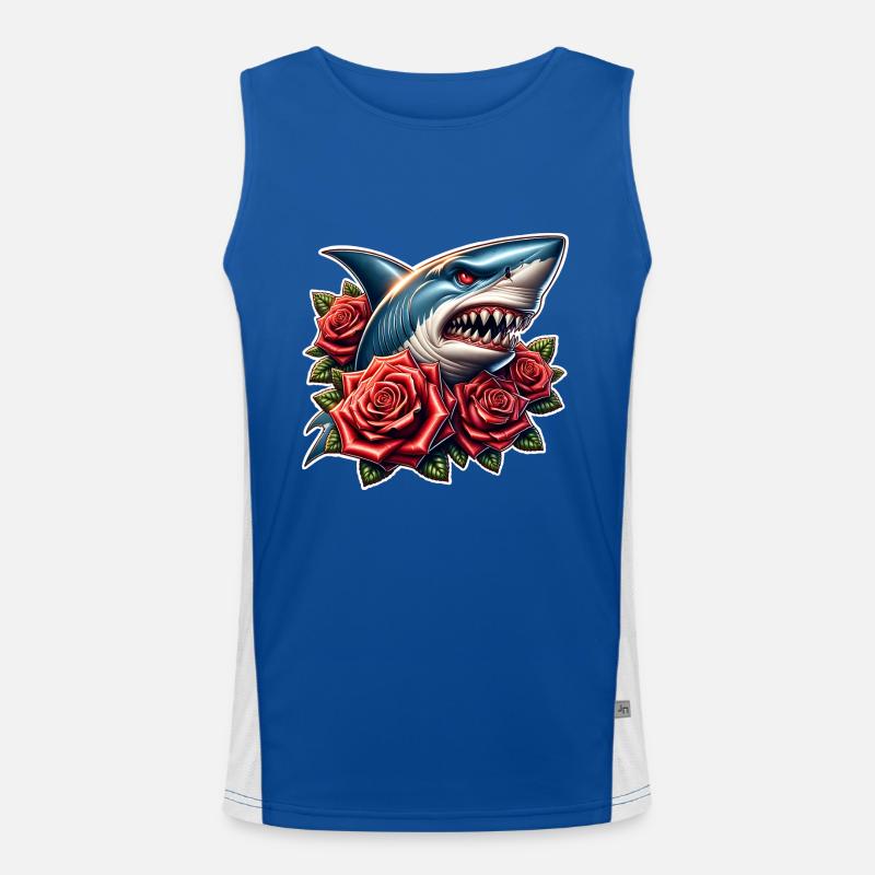 Roses de requin Débardeur respirant contrasté Homme 