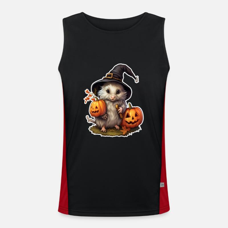 Monstre mignon d’Halloween Débardeur respirant contrasté Homme 