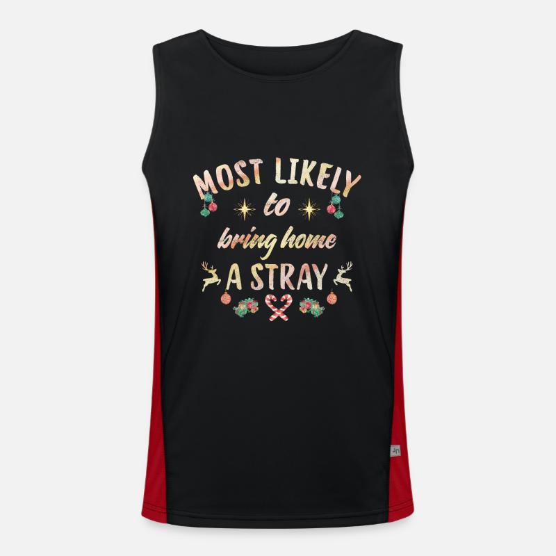 most likely to bring home a stray Men's Functional Contrast Tank Top 