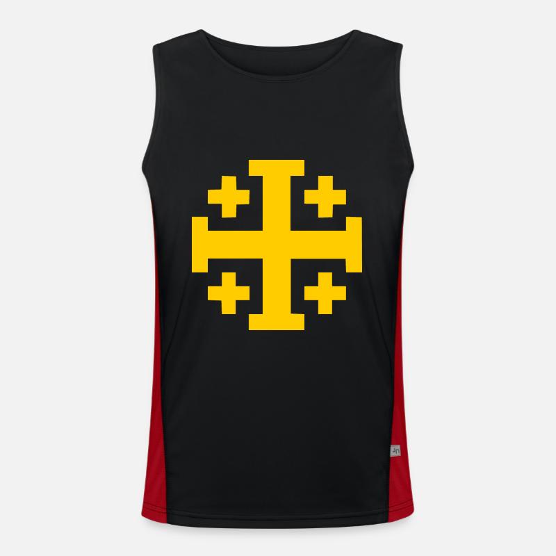 Croix de Jérusalem Croix de Jérusalem Débardeur respirant contrasté Homme 