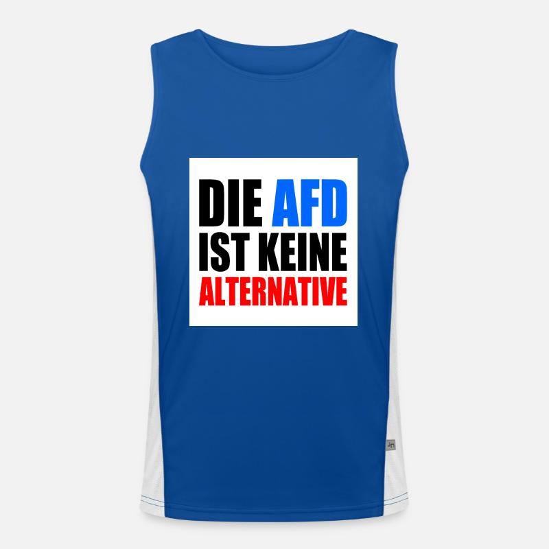 die afd ist keine alternative Funktionelles Kontrast-Tank Top für Männer 