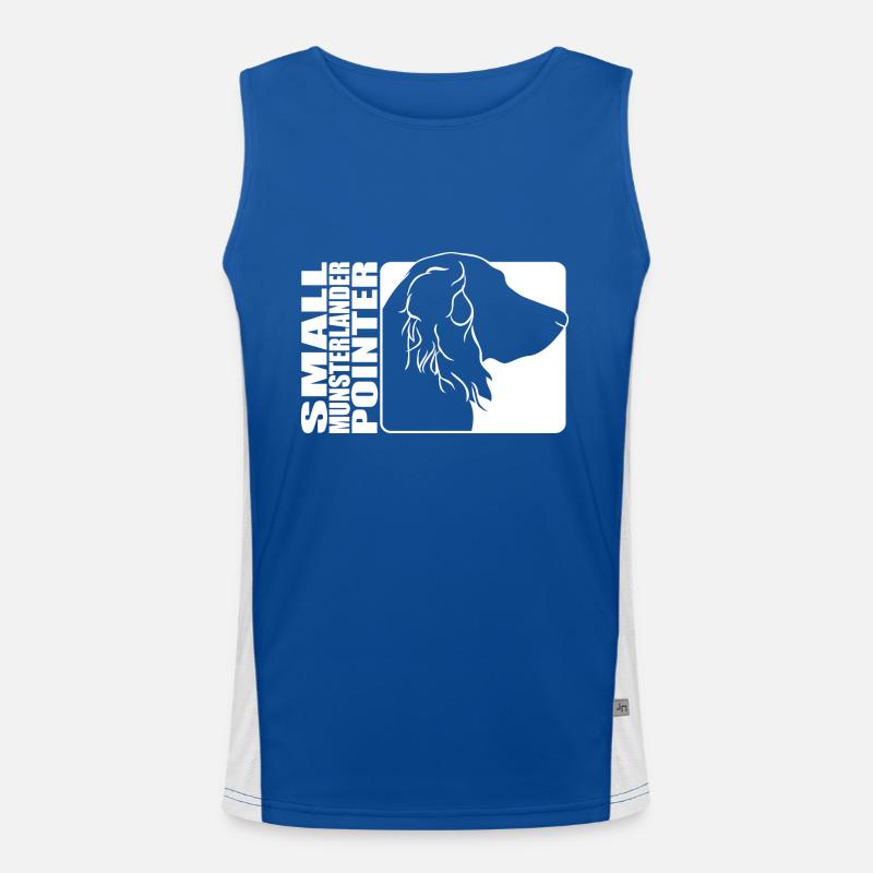 Small Munsterlander Pointer Profil Hunde Wilsigns Funktionelles Kontrast-Tank Top für Männer 